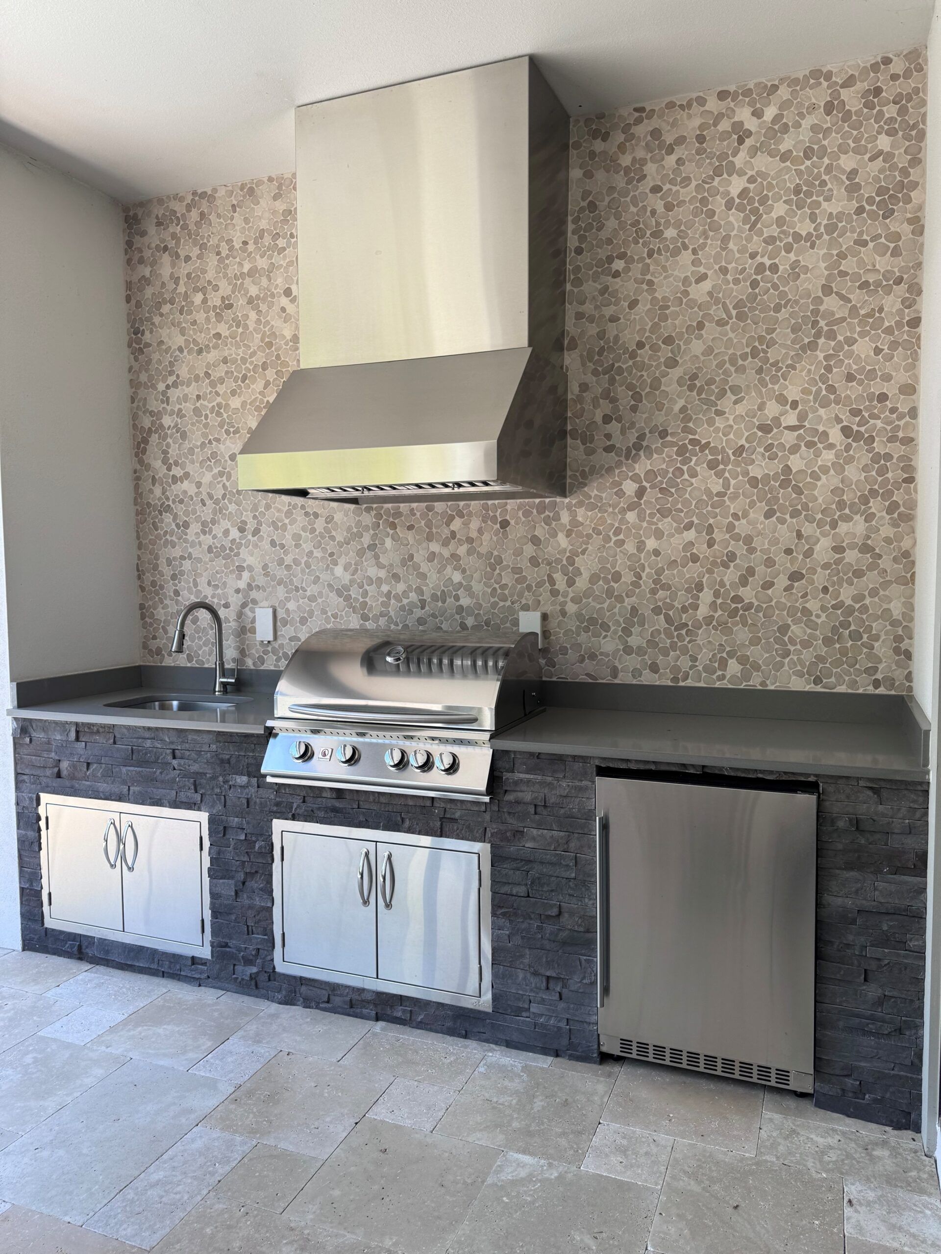 Completed Synergy outdoor kitchen in Florida